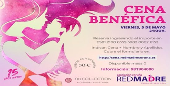 Cena Benéfica de Red Madre Coruña 2023