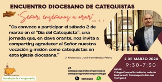 Toda la información para vivir el «Encuentro Diocesano de Catequistas ’24» de Santiago