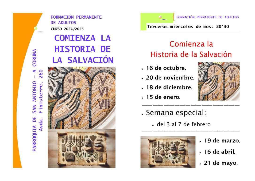 Catequesis de adultos – Curso 2024-25