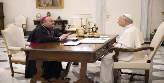 Audiencia del Papa al Arzobispo